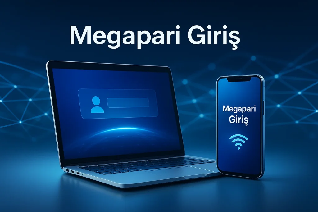Laptop ve telefonla dijital giriş bağlantısı görseli